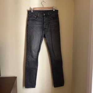 Levi’s 501 S skinny acid wash black jeans